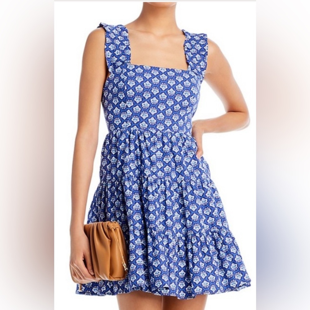 Blue Floral Aqua Dress - new with tags